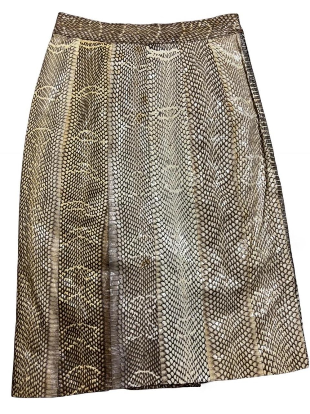 Vintage Snake Skin Pencil Skirt, 25” waist